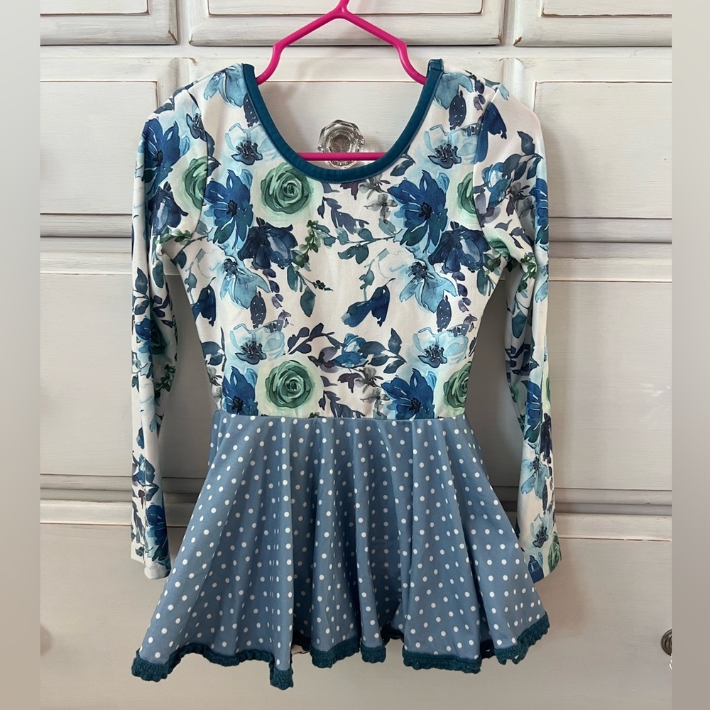 Cheeky Plum Blue and White Floral Dress